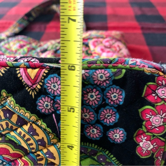 Vera Bradley Pleated Tote Retired Vibrant Pattern “Symphony in Hue” - Picture 14 of 14
